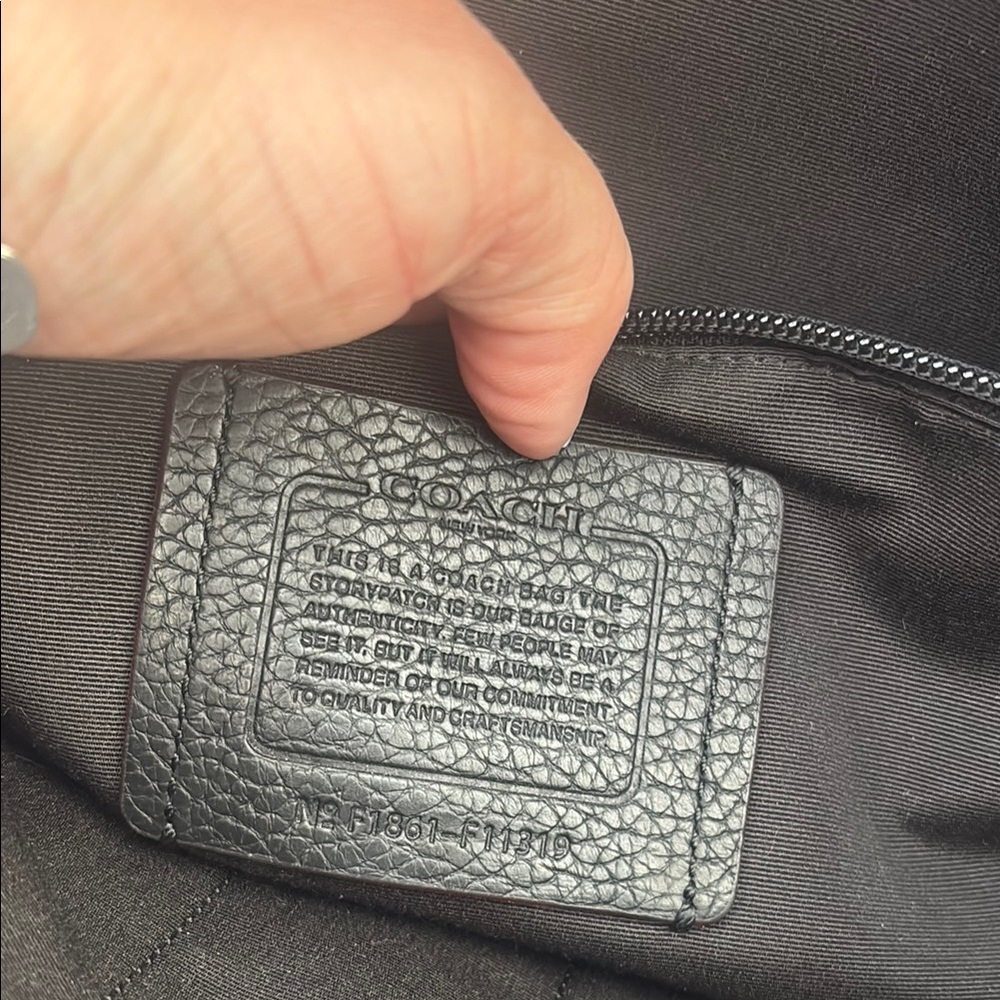 COACH Black Leather Men's Bag/ BRIEFCASE - Picture 5 of 6